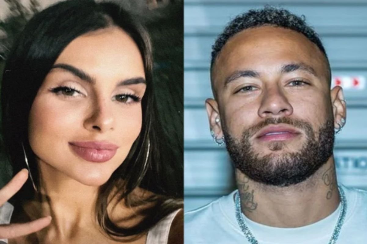 Neymar e Kimberlly, suposta mãe do seu terceiro filho