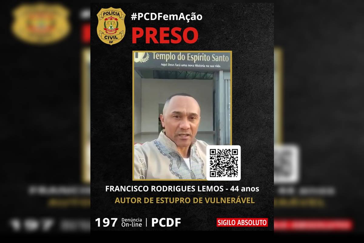 Pastor preso no DF