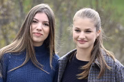 As irmãs, infanta Sofia e princesa Leonor