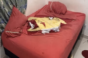 Cama destruída
