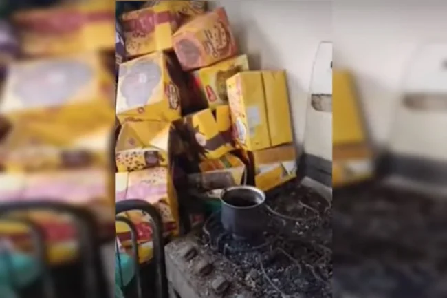 Idosa-era-alimentada-com-panetone