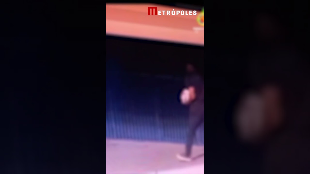 Veja o momento em que homem arromba e furta comércio em Ceilândia