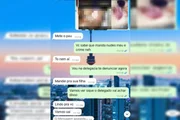 Em uma das mensagens, após divulgar o vídeo da ex, o homem fala: "Mete o pau"