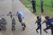 Momento em que o spray é jogado Momento em que o spray é jogado