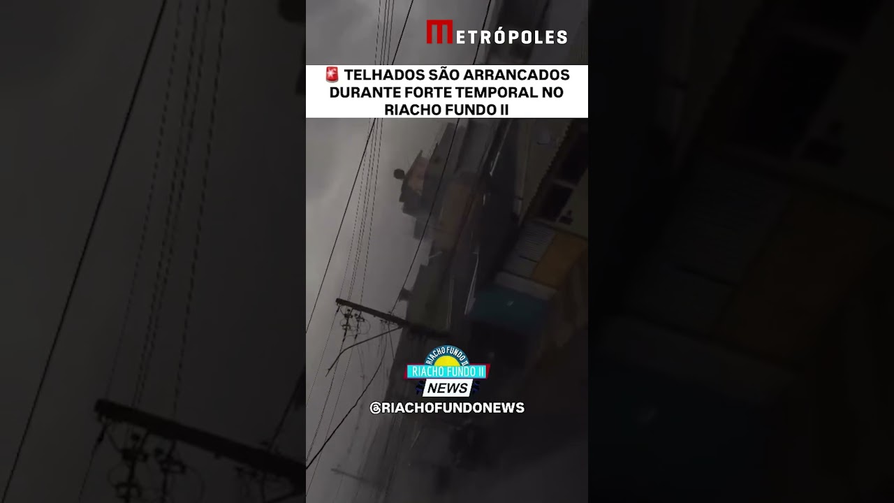 Forte chuva no Riacho Fundo assusta moradores