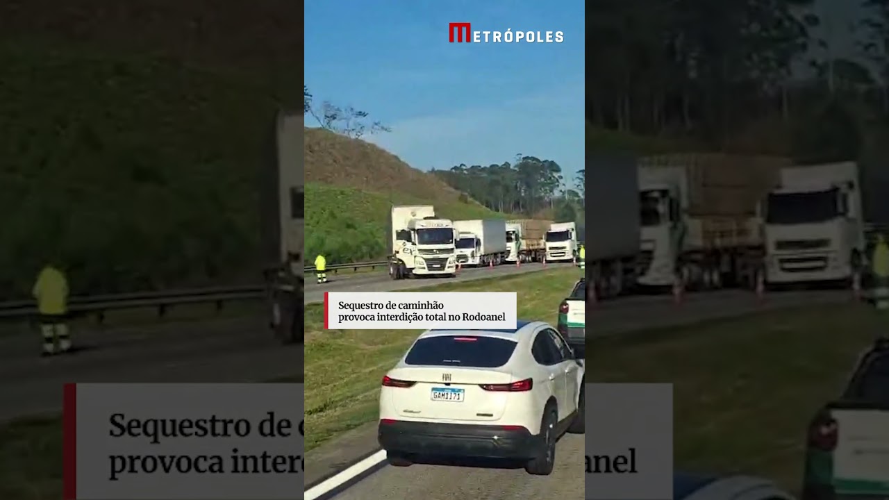 Sequestro de caminhão provoca interdição total no Rodoanel