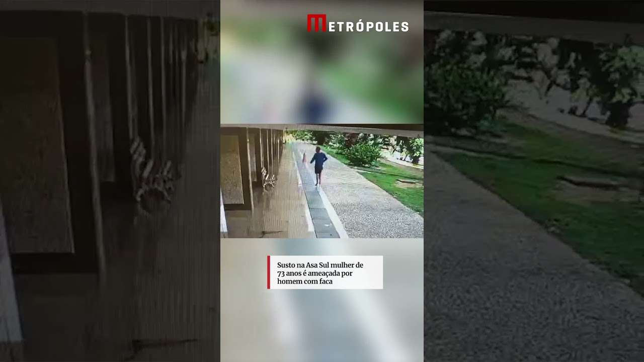 Susto na Asa Sul mulher de 73 anos é ameaçada por homem com faca