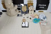 Droga apreendida em um ursinho, na operação que ocorreu em 17 de outubro