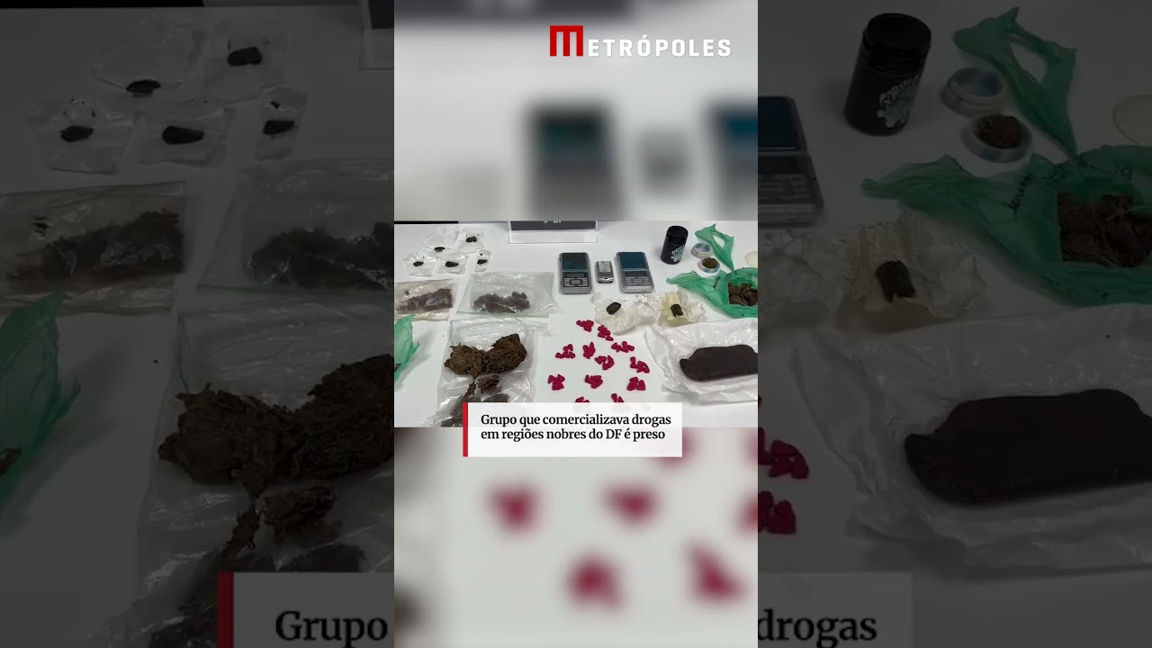 Grupo que comercializava drogas em regiões nobres do DF é preso