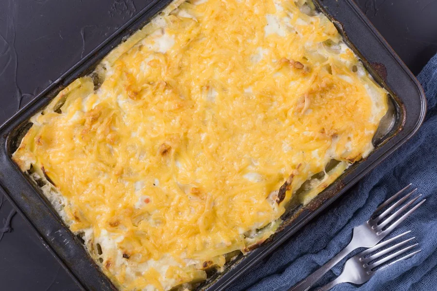 foto colorida frango com creme de batata