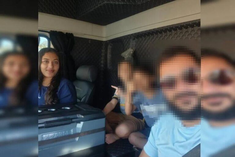 Casal dentro de caminhão