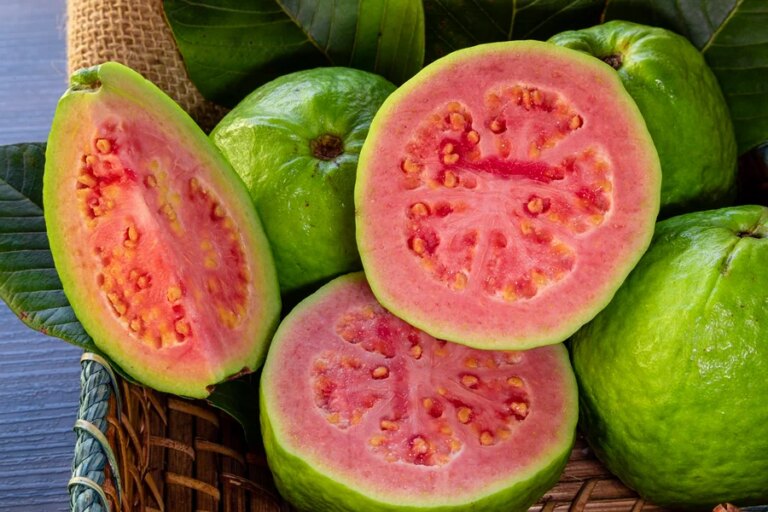 Foto de goiabas cortadas - Metrópoles