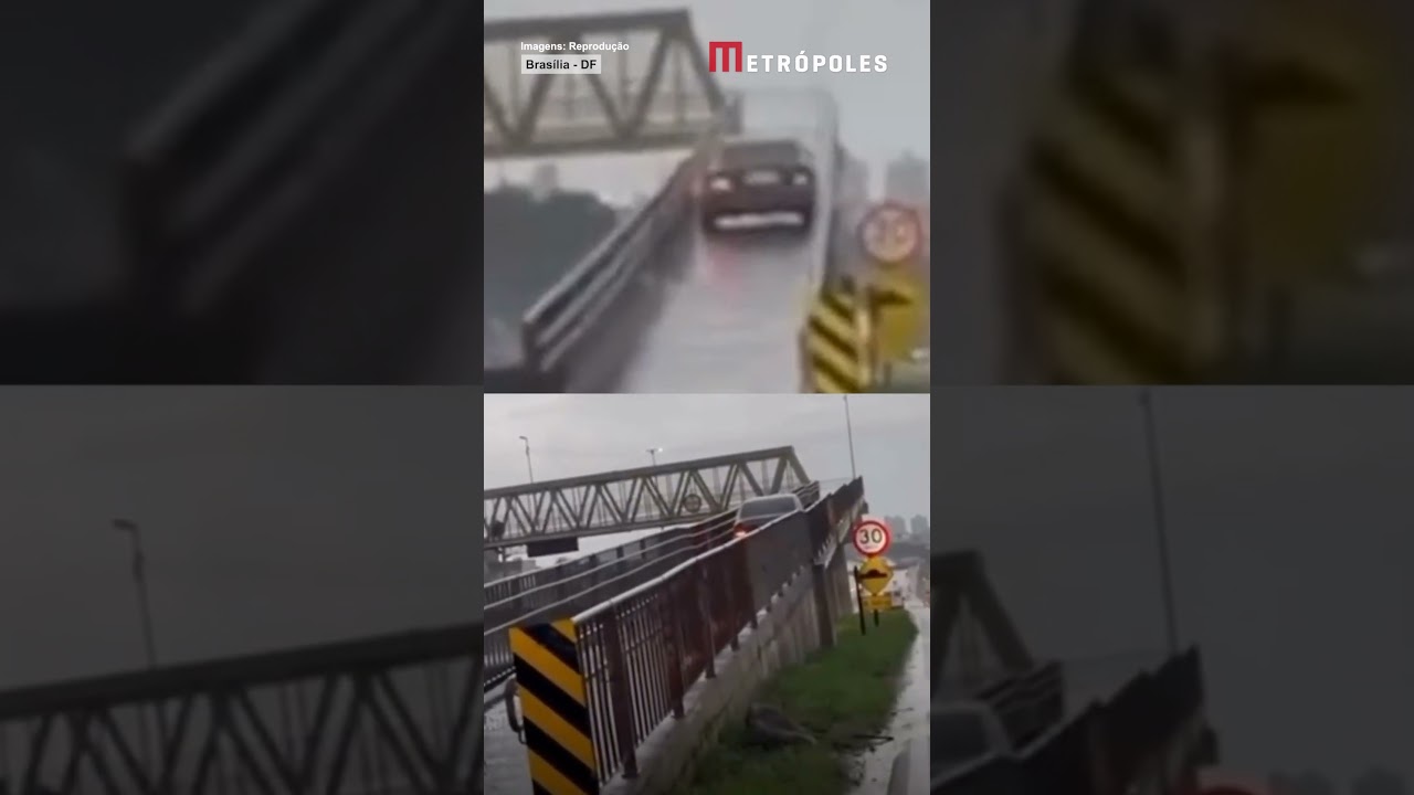 Motorista é flagrado tentando entrar em passarela na BR 153