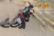 Moto utilizada na fuga