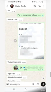 Conversa do indígena com dono da máquina Conversa do indígena com dono da máquina