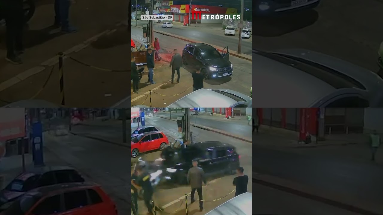 Descontrolado, motorista atropela grupo em calçada e destrói motos