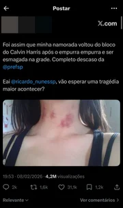 Usuário usa imagem de cunho sexual para denunciar uma falsa agressão no Carnaval de São Paulo Usuário usa imagem de cunho sexual para denunciar uma falsa agressão no Carnaval de São Paulo