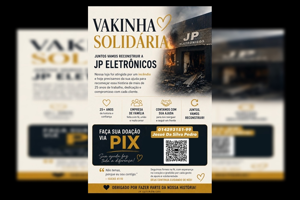 Vaquinha para a loja JP Eletrônicos