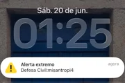 Brasileiros recebem alerta sonoro falso no celular Defesa Civil nega envio celulares Curitiba Brasília palavra misantropia 