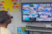 Policial de folga que viu movimentação suspeita analisou imagens das câmeras de segurança da escola 